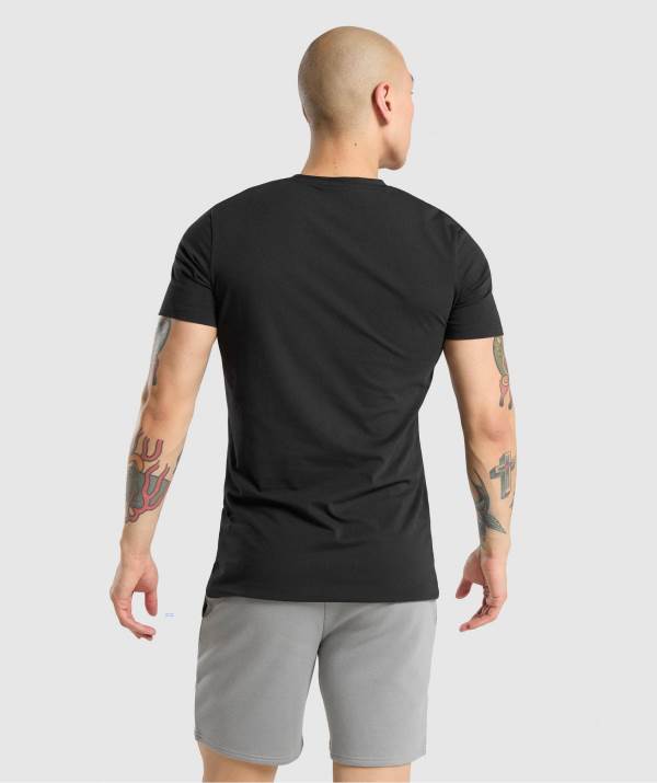 Panske Tricka Gymshark Legacy Čierne | GL8305712